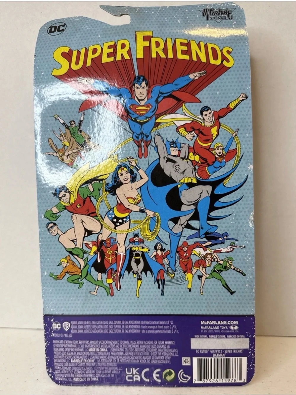 DC Super Friends Red Batman Action Figure -platinum edition
